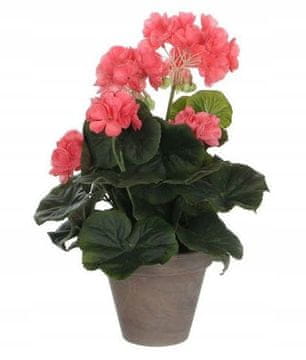 shumee Umetna roza rastlina v lončku 34x20cm - pelargonija