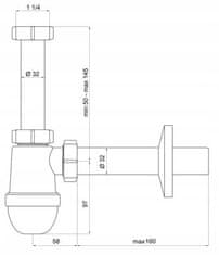 shumee Kopalniška omarica z umivalnikom 50x50, viseča, bela Pinia, s podaljšano kromirano pipo