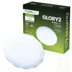 LUMILED Plafond LED površinska montaža 12W IP44 okrogla GLORY 2 DIAMENT 26cm LUMILED