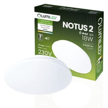 LUMILED LED stropni plafon 18W NOTUS 2 Round IP44 33 cm LUMILED