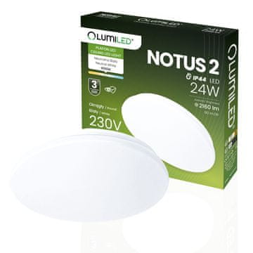 LUMILED LED stropni plafon 24W NOTUS 2 Round IP44 38 cm LUMILED