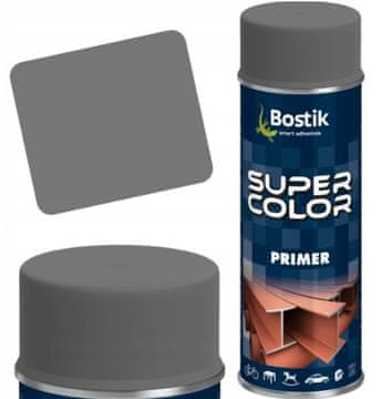 Bostik Super Color Primer protikorozijska barva v spreju 400 ml siva