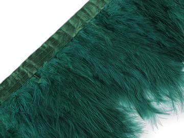 Preplet - perje marabu 12-15 cm - zelena smaragdna