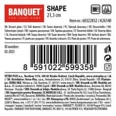 Banquet Desertni krožnik 21,3 cm SHAPE keramika