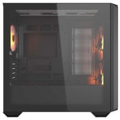 Cougar MX600 Mini RGB računalniško ohišje, Mini Tower, črno (CGR-5GC9B-RGB)