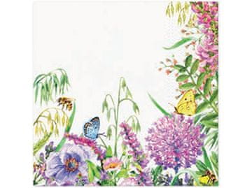 Serviete 20 kosov, Wildflowers Frame 33x33 cm