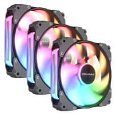 Cougar Apolar 120 ARGB Elite ventilator za ohišje, univerzalni, modularni, črn, 3 kos