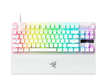 Razer Huntsman V3 Pro Tenkeyless tipkovnica, US SLO gravura, bela (RZ03-04981700-R3M1)