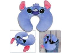 Disney Disney Stitch Potovalni vzglavnik rogljiček z ušesi modre barve, mehak 32x30 cm 