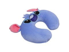 Disney Disney Stitch Potovalni vzglavnik rogljiček z ušesi modre barve, mehak 32x30 cm 