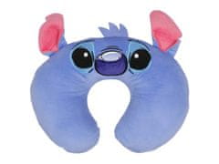 Disney Disney Stitch Potovalni vzglavnik rogljiček z ušesi modre barve, mehak 32x30 cm 