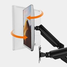 VonHaus Dvojni namizni nosilec do diagonale 32'' plinska vzmet 3000915