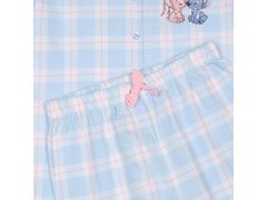 Disney DISNEY Stitch Modra pižama s kratkimi rokavi, bombažna, za deklice, dolge hlače, z gumbi 12-13 lat 158 cm