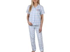 Disney DISNEY Stitch Modra pižama s kratkimi rokavi, bombažna, za deklice, dolge hlače, z gumbi 12-13 lat 158 cm