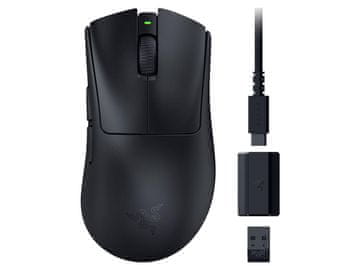 Razer DeathAdder V3 HyperSpeed miška, črna (RZ01-05140100-R3G1)
