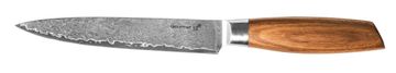 G21 Nož Gourmet Damascus 18 cm, ročaj iz zebrastega lesa