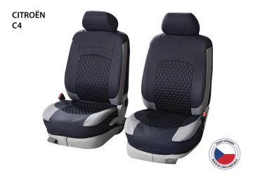 Cappa Prevleke za avtomobilske sedeže Perfetto OL Citroën C4 black/grey 2M