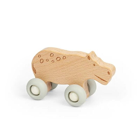 Bigjigs Toys Hišni ljubljenček na kolesih Safari Hippo