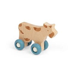 Bigjigs Toys Hišni ljubljenček na kolesih Krava