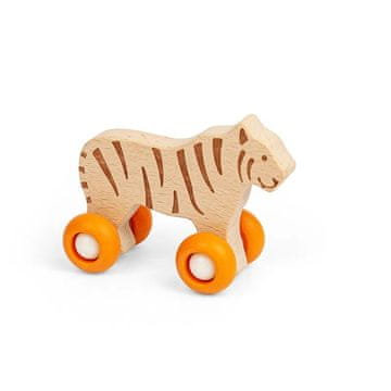 Bigjigs Toys Hišni ljubljenček na kolesih Safari Tiger