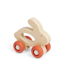 Bigjigs Toys Hišni ljubljenček na kolesih Zajec