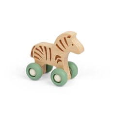 Bigjigs Toys Hišni ljubljenček na kolesih Safari Zebra