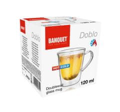 Banquet Skodelica 120ml DOBLO steklo z dvojno steno