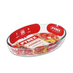 Pyrex OVALNA POSODA ZA PEKO 4,2L, 40X27X7CM, STEKLO