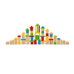 Bigjigs Toys Prvi leseni bloki in sestavljanka v bobnu