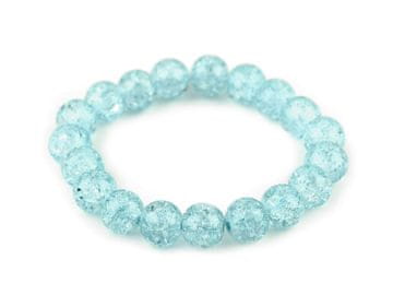 Zapestnica iz steklenih kroglic - svetlo modra