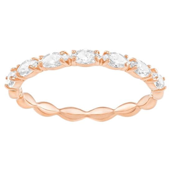Swarovski Pozlačen bleščeč prstan Vittore 5366571
