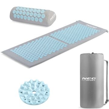 shumee Neo-Sport NS-901 akupresurna podloga z bodicami, siva in modra