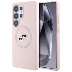 Karl Lagerfeld Originalen ovitek MagSafe Samsung Galaxy S25 Ultra 5G - Heads - roza - KLHMS25LSKCHTCP