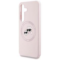 Karl Lagerfeld Originalen ovitek MagSafe Samsung Galaxy S25 Plus 5G - Heads - roza - KLHMS25MSKCHTCP