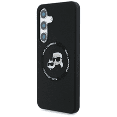 Karl Lagerfeld Originalen ovitek MagSafe Samsung Galaxy S25 Plus 5G - Heads - črn - KLHMS25MSKCHTCK