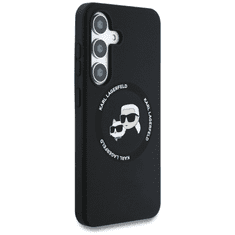 Karl Lagerfeld Originalen ovitek MagSafe Samsung Galaxy S25 Plus 5G - Heads - črn - KLHMS25MSKCHTCK