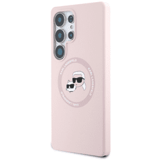 Karl Lagerfeld Originalen ovitek MagSafe Samsung Galaxy S25 Ultra 5G - Heads - roza - KLHMS25LSKCHTCP