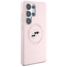 Karl Lagerfeld Originalen ovitek MagSafe Samsung Galaxy S25 Ultra 5G - Heads - roza - KLHMS25LSKCHTCP
