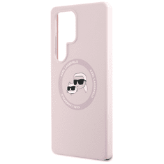 Karl Lagerfeld Originalen ovitek MagSafe Samsung Galaxy S25 Ultra 5G - Heads - roza - KLHMS25LSKCHTCP