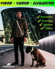 FREEMOVE Sash odsevnik s karabinom - črna / odsevni trak za varnost pri večernih sprehodih, vidljivost na 240 m, izjemno lahek in udoben, primeren za odrasle in otroke od XS do XXL, DARILO 2-kos odsevni trak