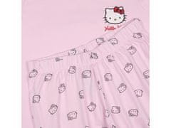 HELLO KITTY Ženski pižama Hello Kitty s kratkimi rokavi in dolgimi hlačami, dvodelna, bombažna L