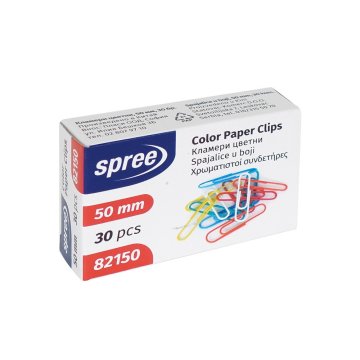 SPREE Sponka barvna plastificirana 50/30 82150