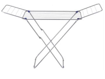 KONDELA Sušilnik perila Varden - srebrno/moder