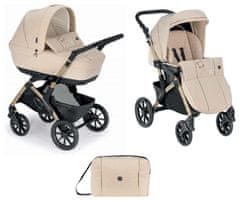 CAM Otroški voziček 2v1 DINAMICO SMART Beige Natura
