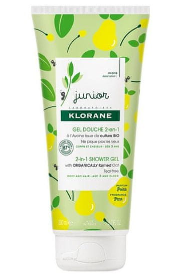 Klorane Baby Shower Hruška za telo in lase (2 in 1 Shower Gel)