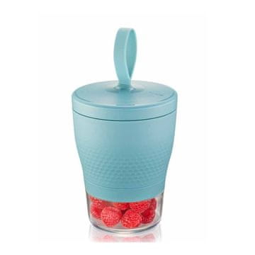 Gefu Shranjevanje živil Foodie 075 Turkusowy Lunch Box Śniadaniówka Plastikowa Dwukomorowa