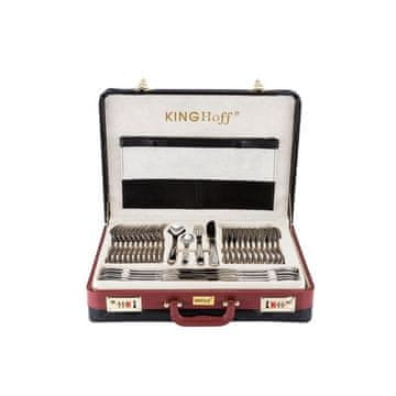 KINGHoff 72-delni jedilni pribor, sijajni, 9016