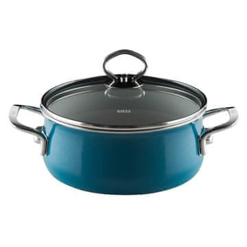 Riess nizek lonec s pokrovom 16 cm Aquamarin R0707010