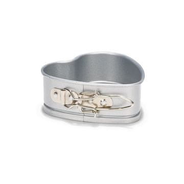 Patisse  Patisse mini pekač za torto v obliki srca z zadrgo 12 cm Silver-top P03690