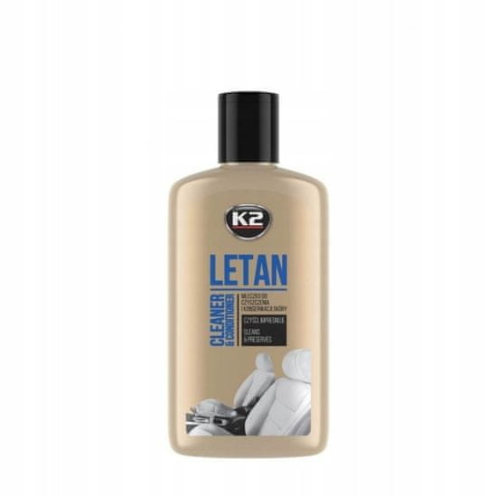 K2 K2 Letan sredstvo za nego, čiščenje in vzdrževanje avtomobilskega usnja 250ml